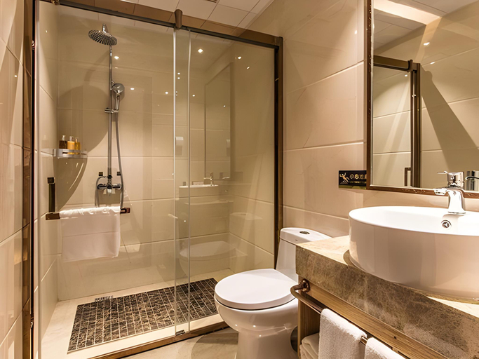 Bathroom 3, Borrman Hotel Beihai Avenue High-speed Railway Station, Beihai