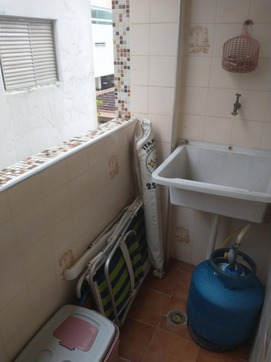 Bathroom 3, O AP DO FE - Apartamento Praia Grande - Vila Tupi, São Vicente