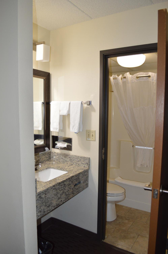 Bathroom 4, AmericInn by Wyndham Spencer, Clay