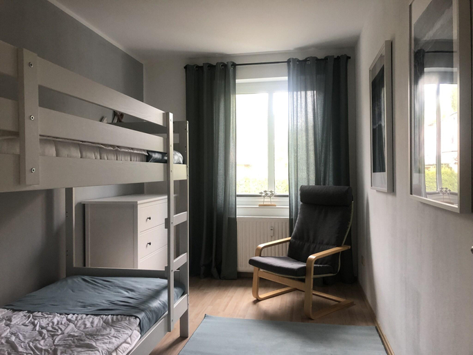 Bedroom, Helle Wohnung im Ostseebad, Nordwestmecklenburg