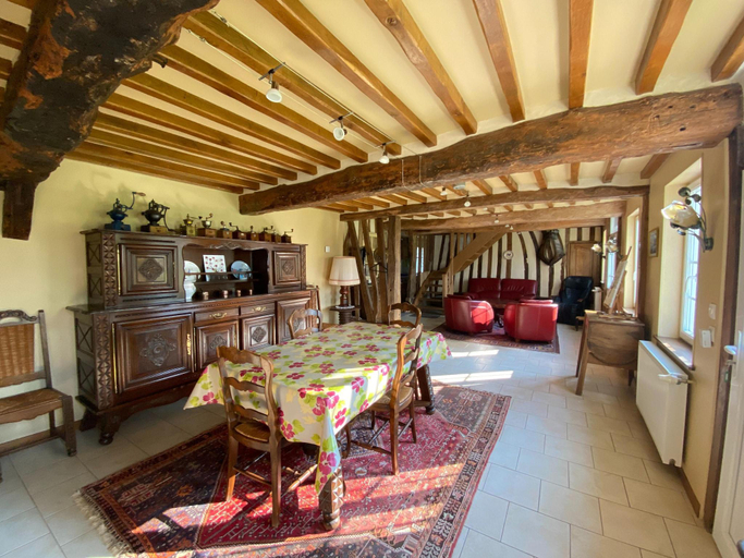 Bedroom, Cottage in Normandy near Alabaster Coast, Seine-Maritime