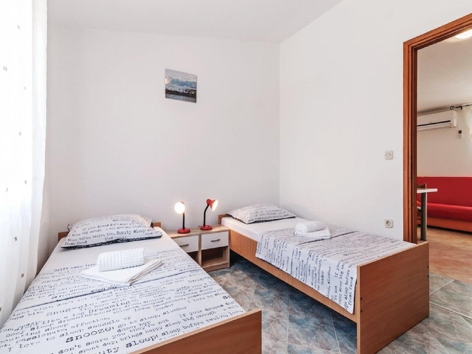 Bedroom 2, Apartments Hak - One Bedroom Apartment with Terrace and Sea view, Vir