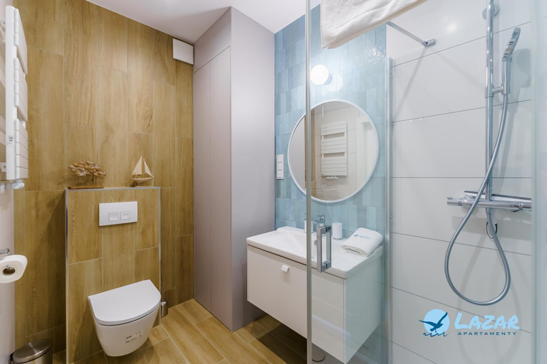 Bathroom 4, Lazar Apartamenty Polanki Aqua, Kołobrzeg