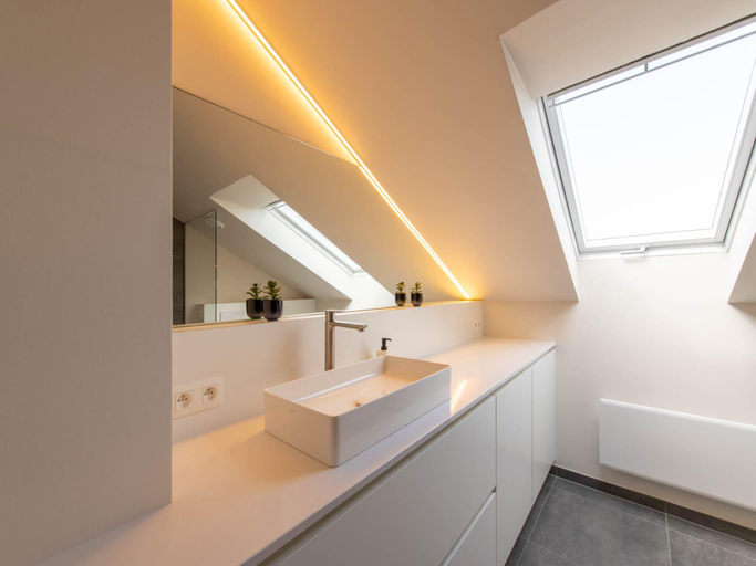 Bathroom, Apartment near Sandy Beach in Belgium, West-Vlaanderen