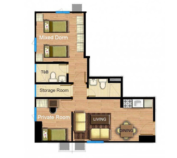 Others 5, Private twin room for 2 with shared bathroom in boarding place - Cebu IT Park, Cebu City