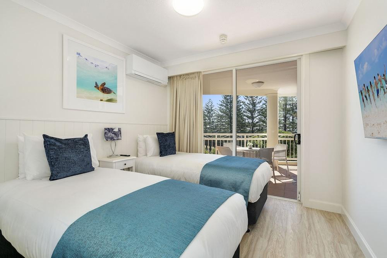 Bedroom 3, Burleigh Mediterranean Beachfront Resort, Gold Coast