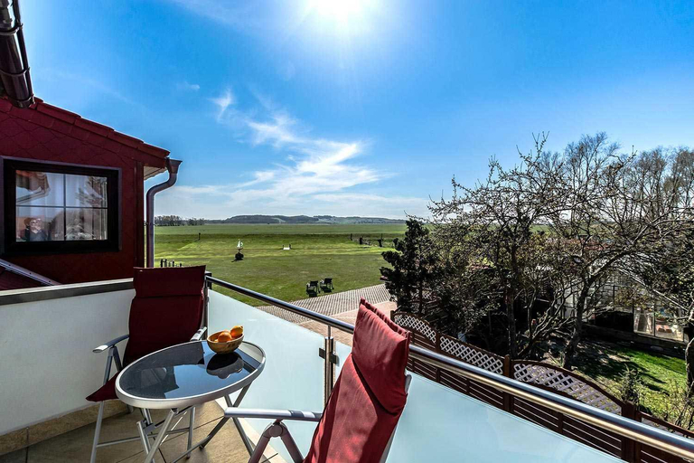 Balcony/terrace 3, schone Ferienwohnungen am Lobber Deich, Vorpommern-Rügen