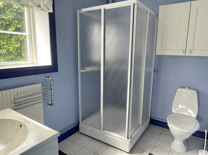 Bathroom, person holiday home in LOVESTAD, Sjöbo