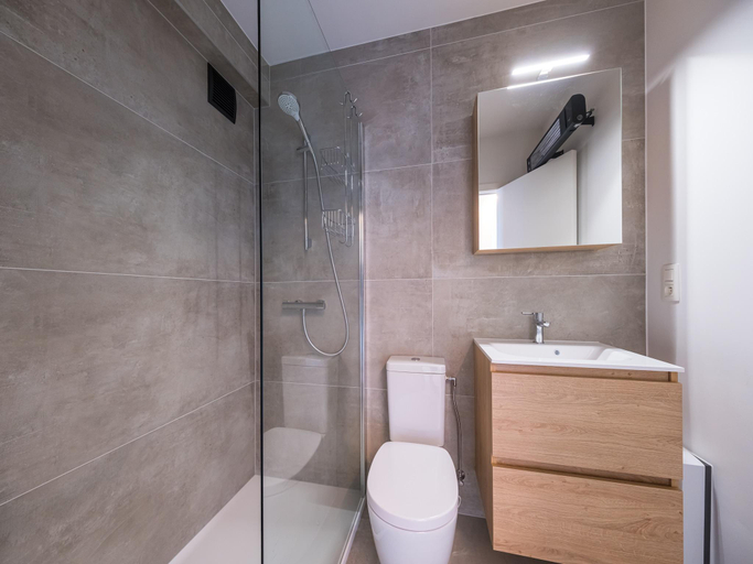 Bathroom, Beautiful apartment with stunning sea view, West-Vlaanderen