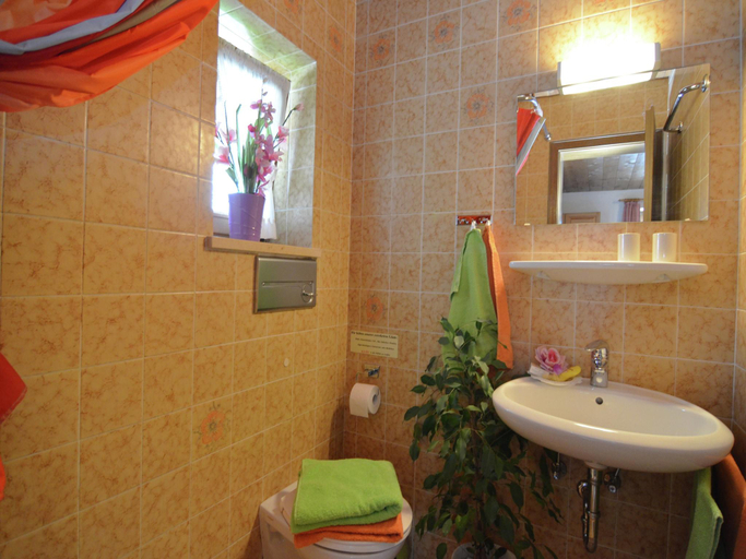 Bathroom, Landliche Ferienwohnung, Bad Bayersoien, Garmisch-Partenkirchen