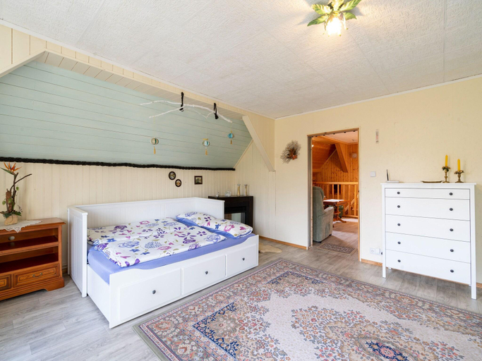 Bedroom 2, Lodge in Bohemia with Sauna and Bubble Bath, Sokolov