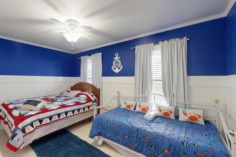 Bedroom 2, Experience oceanfront living at Shipwatch Villas 1209 in North Topsail Beach!, Onslow