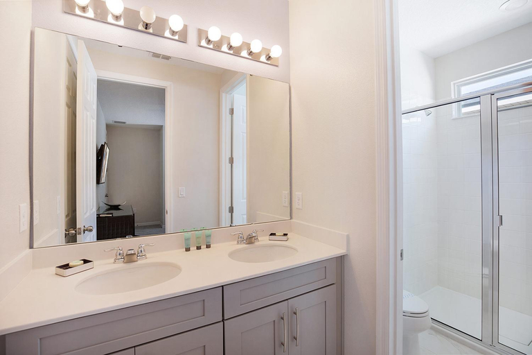 Bathroom 3, Villa Near Disney with Superhero BR, Theater & Arcade, Osceola
