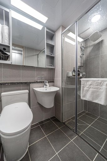 Bathroom 2, Bella Stay Hotel, Chuncheon