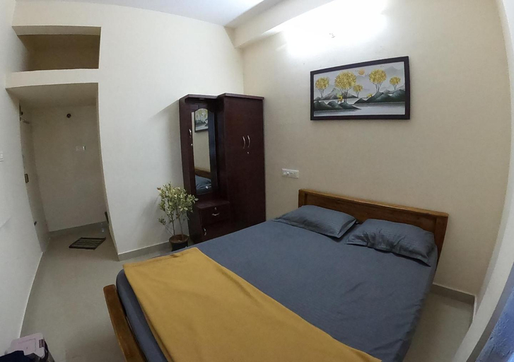 Bedroom 2, Happy holiday inn service apartment, Chikmagalur