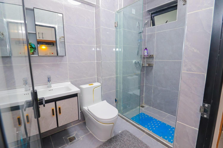 Bathroom, Dhahabu private Apartment, Dagoretti North