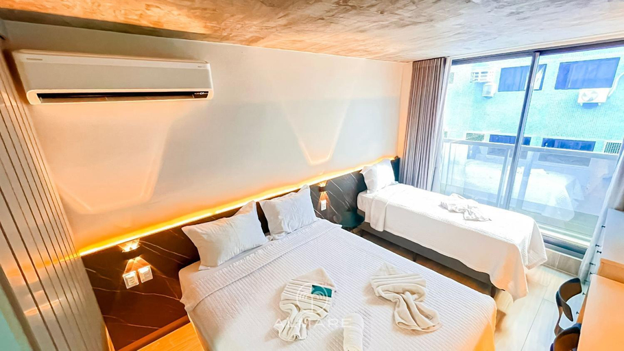Bedroom, Setai Yacht Garden - By Almare Flats, João Pessoa