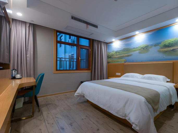 Bedroom 2, Shell Hotel Changzhou North Railway Station Global Harbor Metro Station, Changzhou