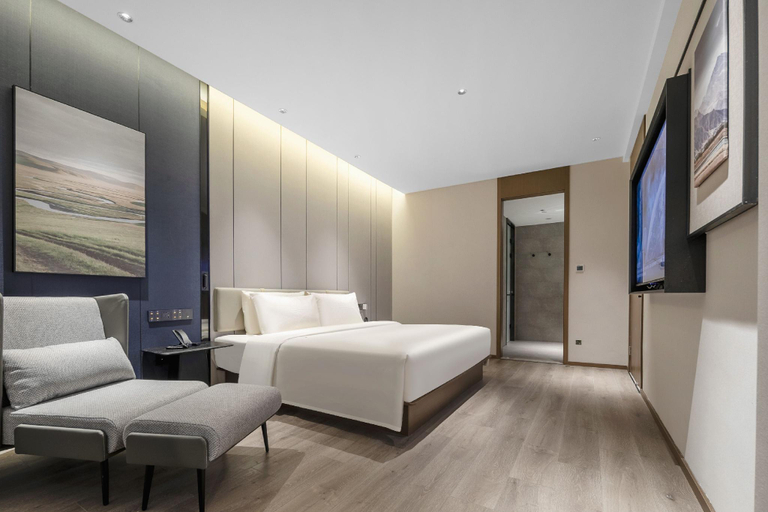 Bedroom 2, Atour Hotel Jiashan Wanlian Plaza, Jiaxing