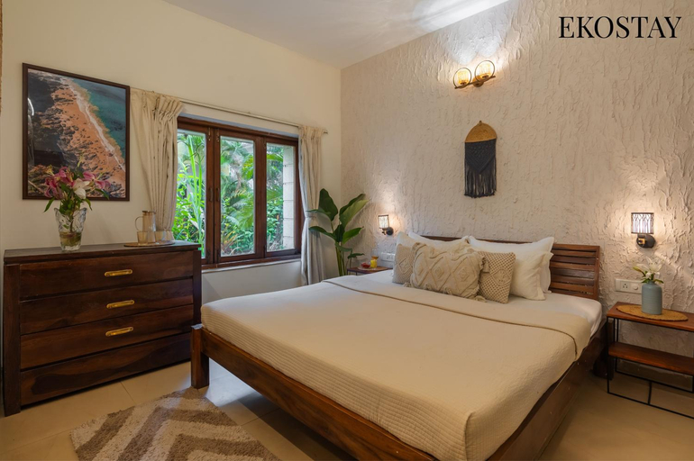 Bedroom 2, EKO STAY - Solace Villa I Charming Villa close to Candolim Beach, North Goa