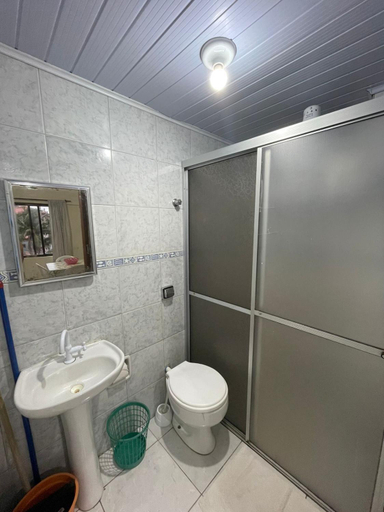 Bathroom, Apartamento frente ao mar, para 3 pessoas, Florianopolis