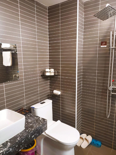 Bathroom 3, Jun Hotel Gansu Zhangye Linze County Bus Station, Zhangye