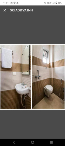 Bathroom, Sri Aditya inn, East Godavari