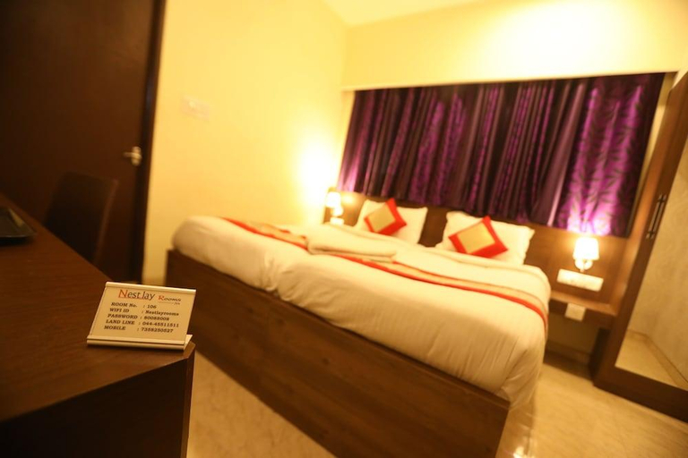 Bedroom 3, Nestlay Rooms Ambattur, Thiruvallur