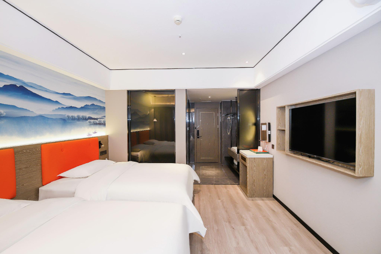 Bedroom 2, L Impression Hotel (Guigang High Speed Railway Station Wanda Plaza), Guigang