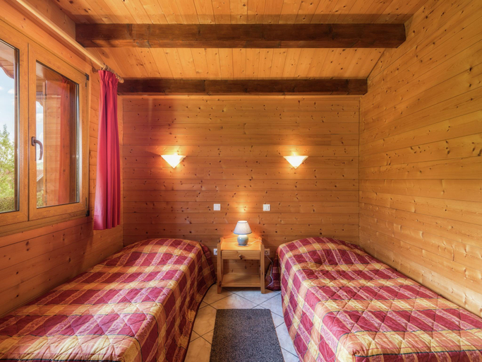 Bedroom 2, Chalet in Vosges Forest with Valley View, Vosges
