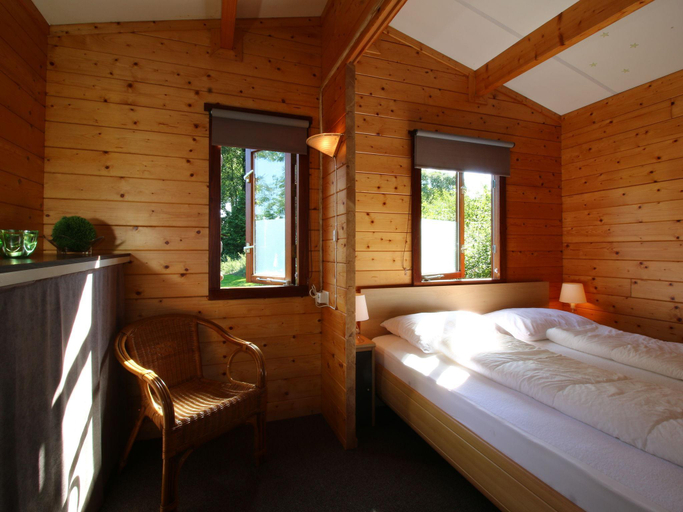 Bedroom, Chalet in Netherlands with Private Garden, Dinkelland