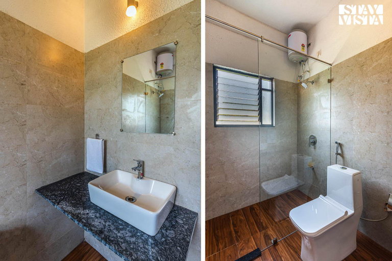 Bathroom 3, Cascading Valleys by StayVista , Nashik
