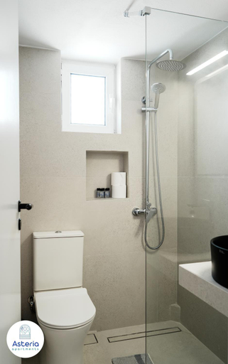 Bathroom 2, Asteria Apartments, Central Greece