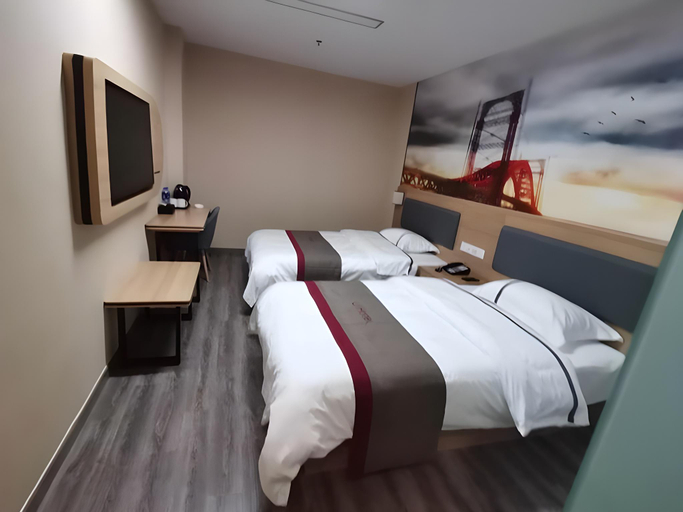 Bedroom 2, Thank Inn Hotel Jiangsu Wuxi High-Tech Zone Ruigang Pedestrian Street, Wuxi