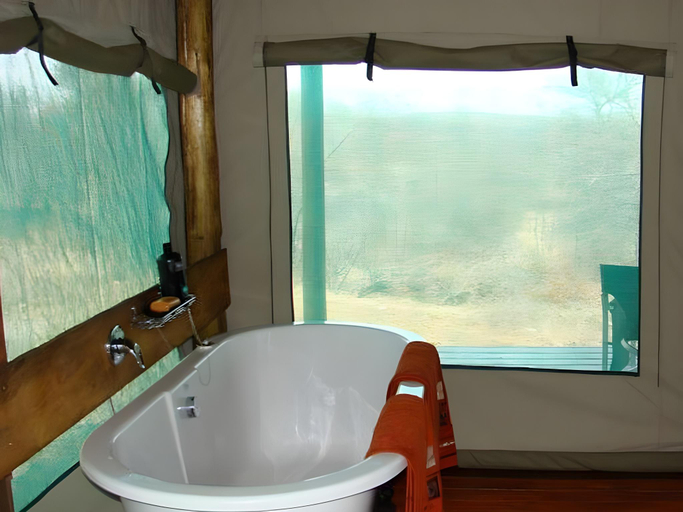 Bathroom 3, Muweti Bush Lodge, Mopani
