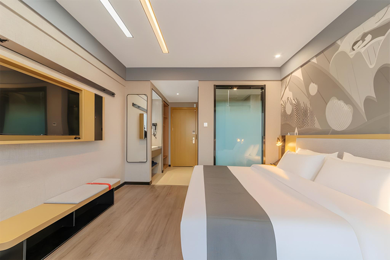 Bedroom 2, Thank Inn Plus Hotel Yancheng Dafeng City Renmin North Road, Yancheng
