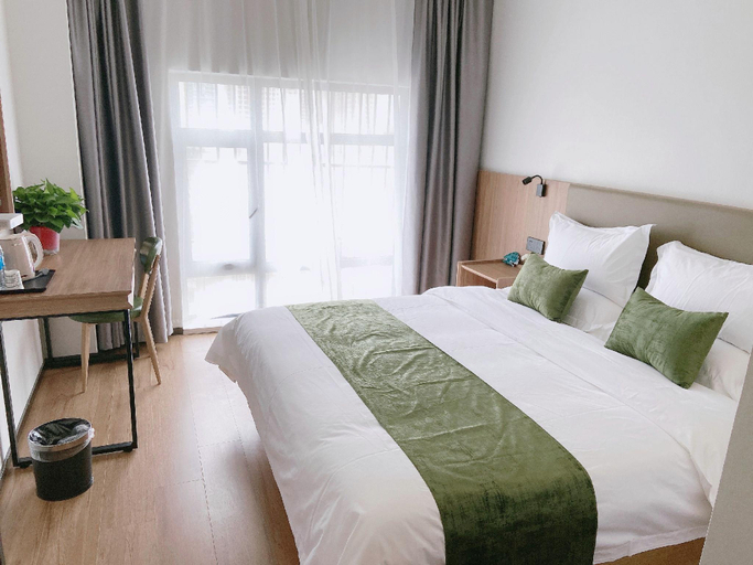 Bedroom 2, GreenTree Inn Express Lanzhou West Passenger Station Lanzhou Center, Lanzhou
