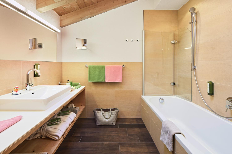 Bathroom 4, HOTEL Der Waldhof - Unique - A hidden gem - nature - organic - Eco, Landeck