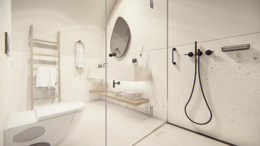 Bathroom 4, Seagull Hotel, Crete
