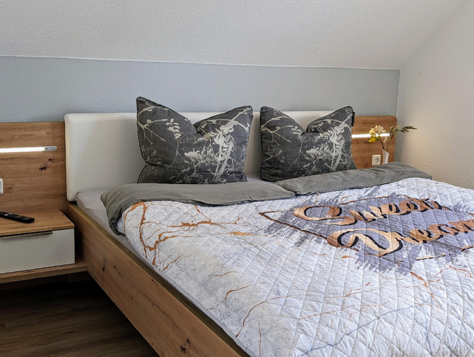 Bedroom, Premiumferienhaus Mara, Harz