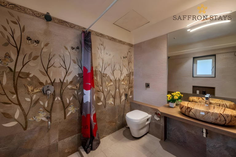 Bathroom 3, SaffronStays Horizon 360, Satara