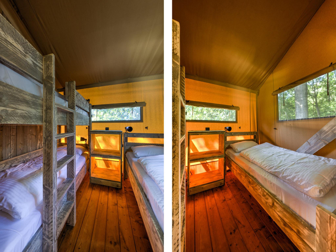 Bedroom 2, Glamping Tent in Tranquil Park, Dalfsen