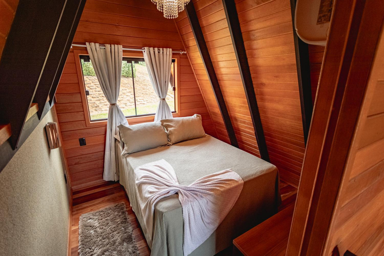 Bedroom, Kleines paradies chalés, Blumenau