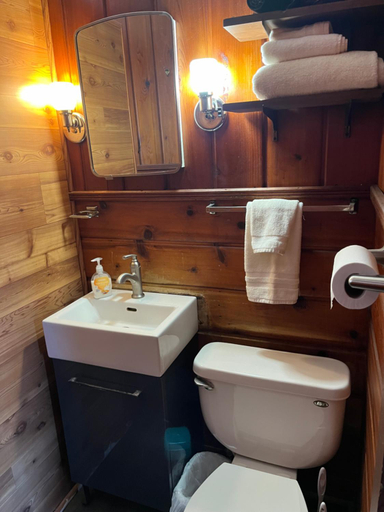 Bathroom 3, Sleeping Bear Riverside Cabins, Benzie