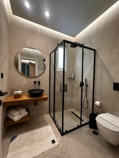 Bathroom 4, Rhotheon Suites in Ialysos Rhodes - private pool in selected rooms, South Aegean