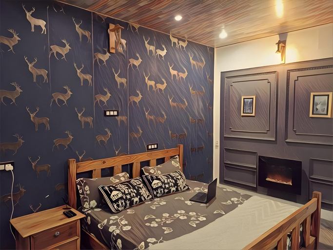 Bedroom 3, The Celebre- Little Castle Homestay Kanatal, Tehri Garhwal