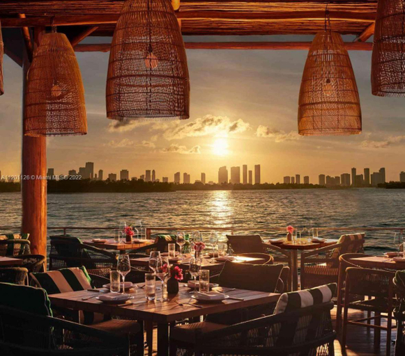 Food & Drinks 5, Seven Heaven Mondrian- The Best Bay view in Miami, Miami-Dade