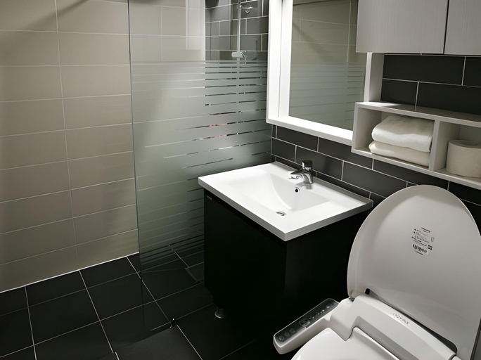 Bathroom 4, Jirisan Parkview Pension, Gurye