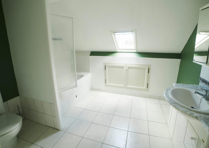 Bathroom 3, Chambre Des Pres a la ferme de Franqueville, Manche