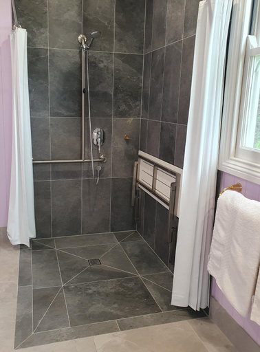 Bathroom, Couples Accessible Cabin, Zarina Country Cabins, 6, Caloundra - Hinterland